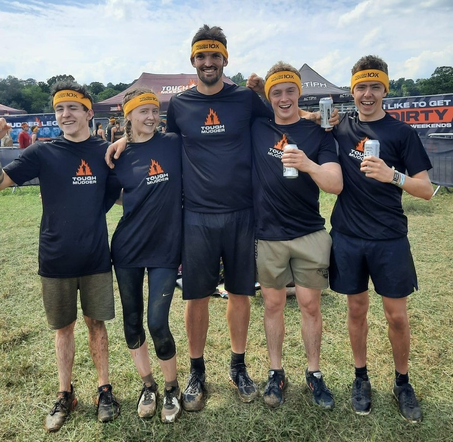 Team complete 10k tough Mudder