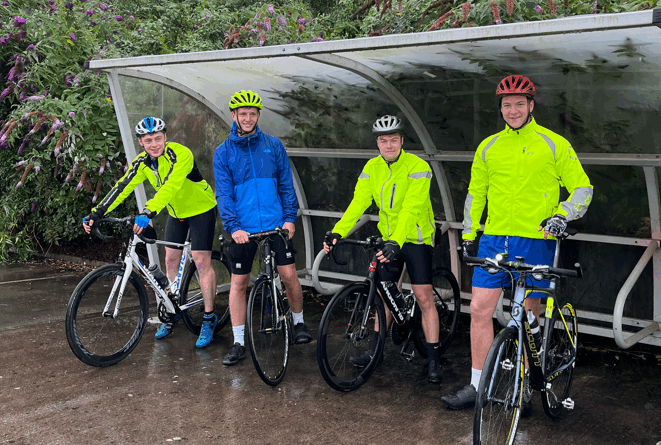Group shot near Jackson Purdue Lever office