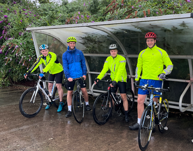 Group shot near Jackson Purdue Lever office