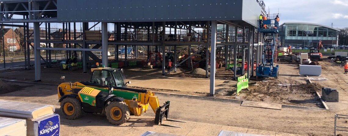 Aston Martin, Solihull Steel Frame Design and erection complete