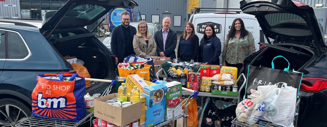 Armsons Barlow and Jackson Purdue Lever team up for Harvest Festival Food Drive