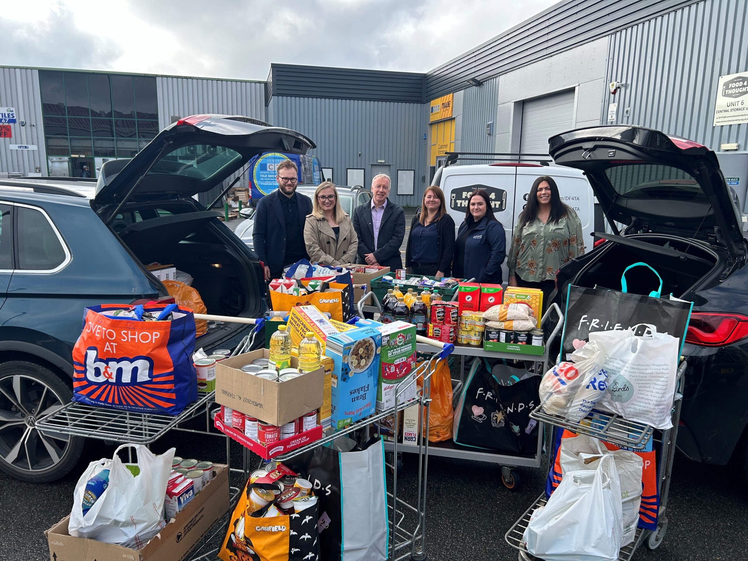 Armsons Barlow and Jackson Purdue Lever team up for Harvest Festival Food Drive